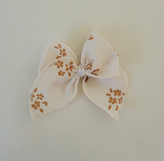 Small Emery Bow- Fall Neutral Floral