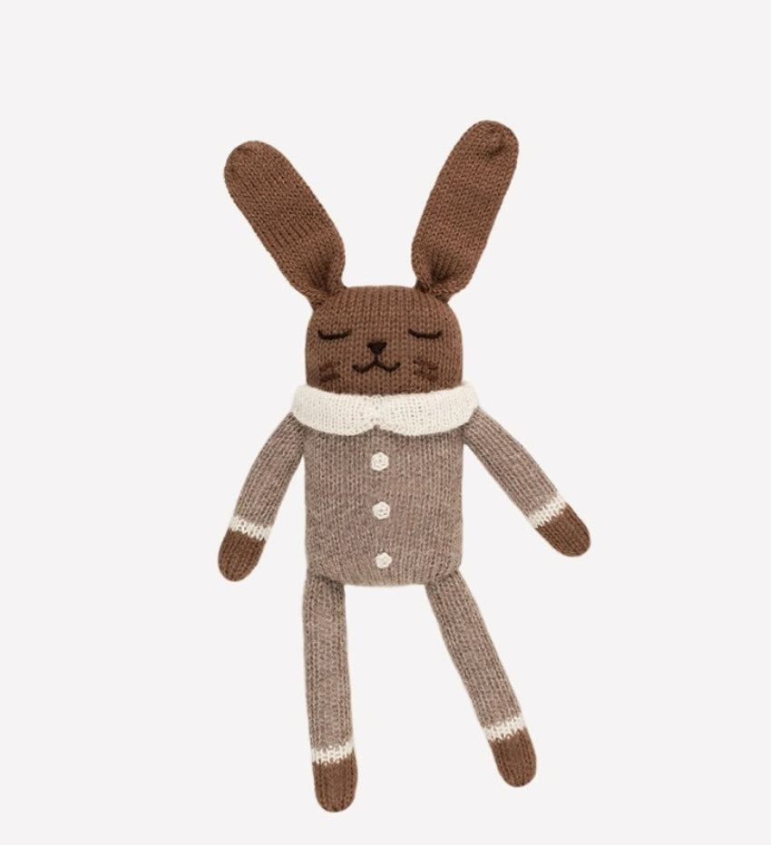 Bunny Knit Toy- Oat Jumpsuit