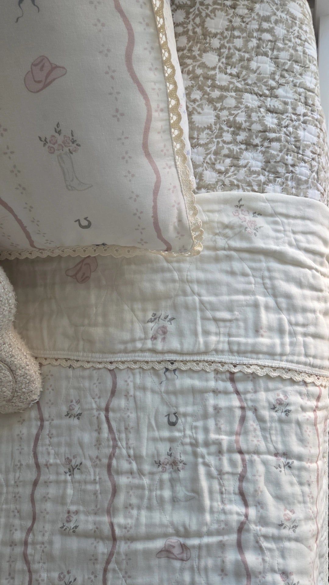 Pillowcase Sham- Vintage Cowgirl