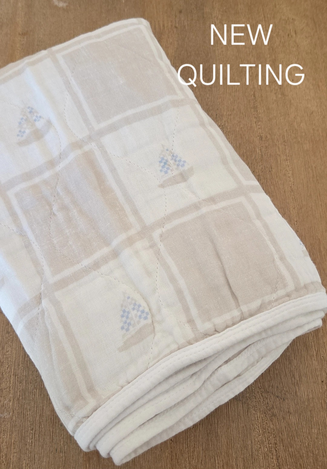 Quilted Sailboats QUILTED 6 Layer Gauze Blanket