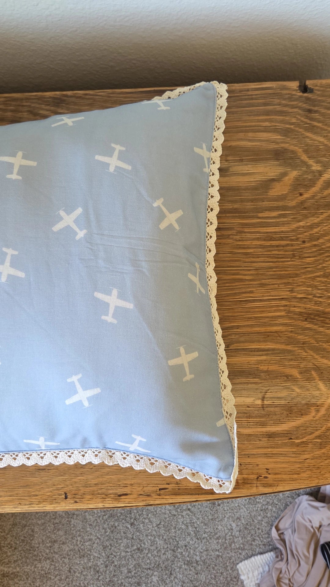Pillowcase Sham- Vintage Airplanes