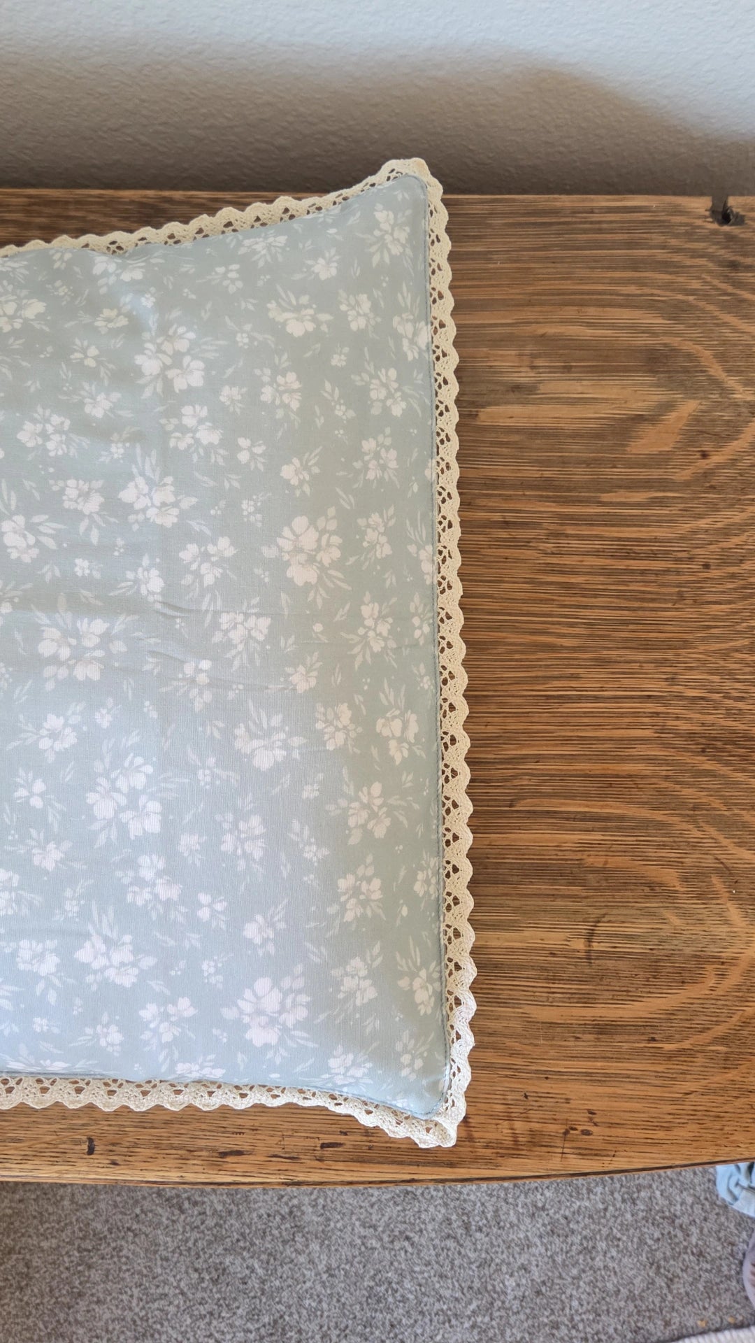 Pillowcase Sham- Daphne Icy Blue Floral