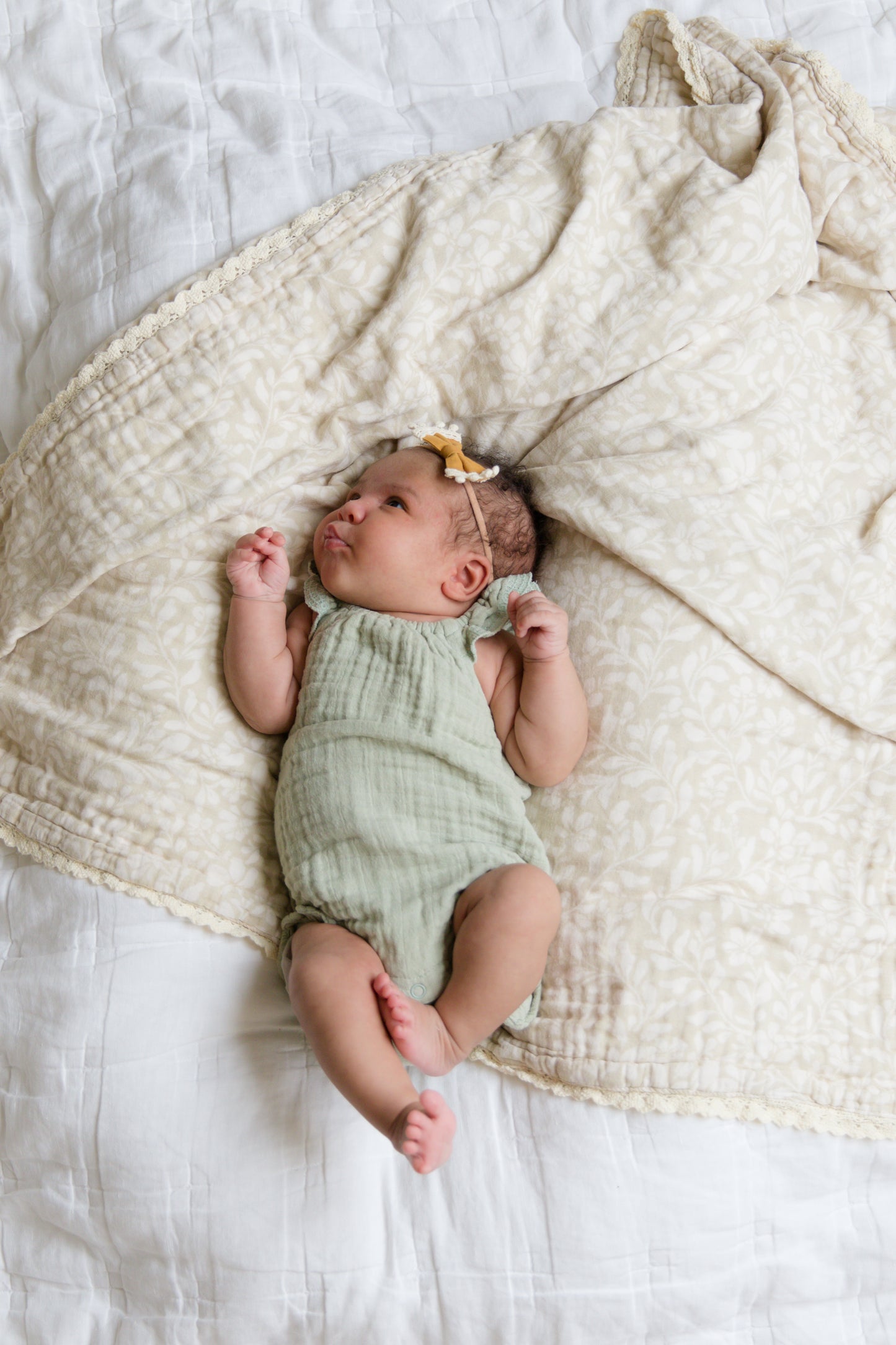 Heritage Floral 6 Layer Gauze Blanket