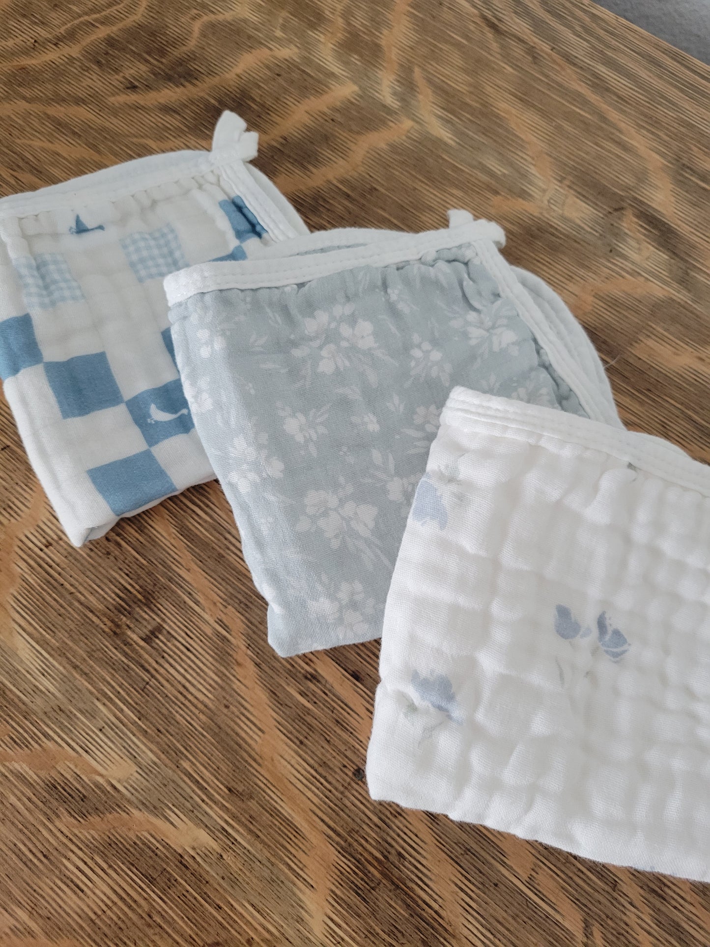 Multi-use Cloths- 3 PACK SET- VINTAGE BLUES