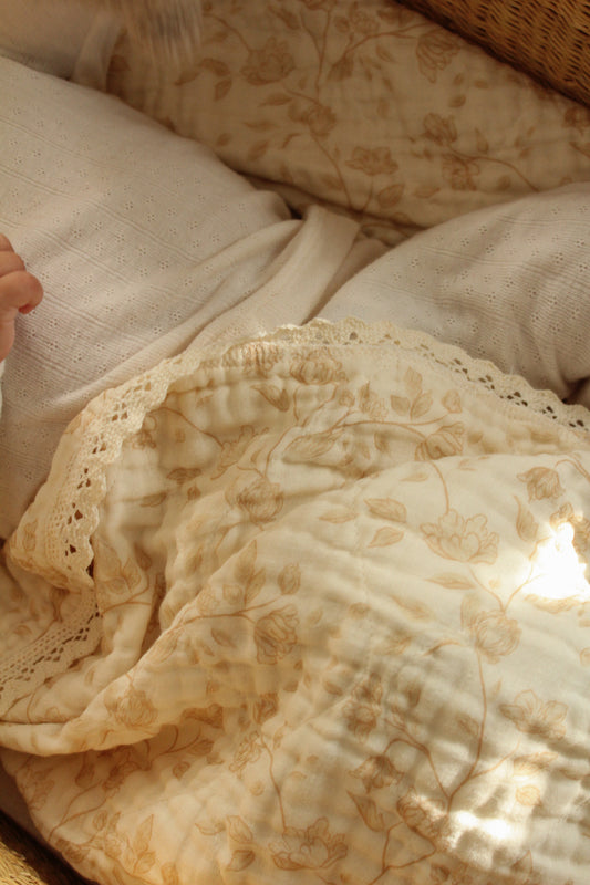 Multi-use Cloths- Goldie Buttercream Floral