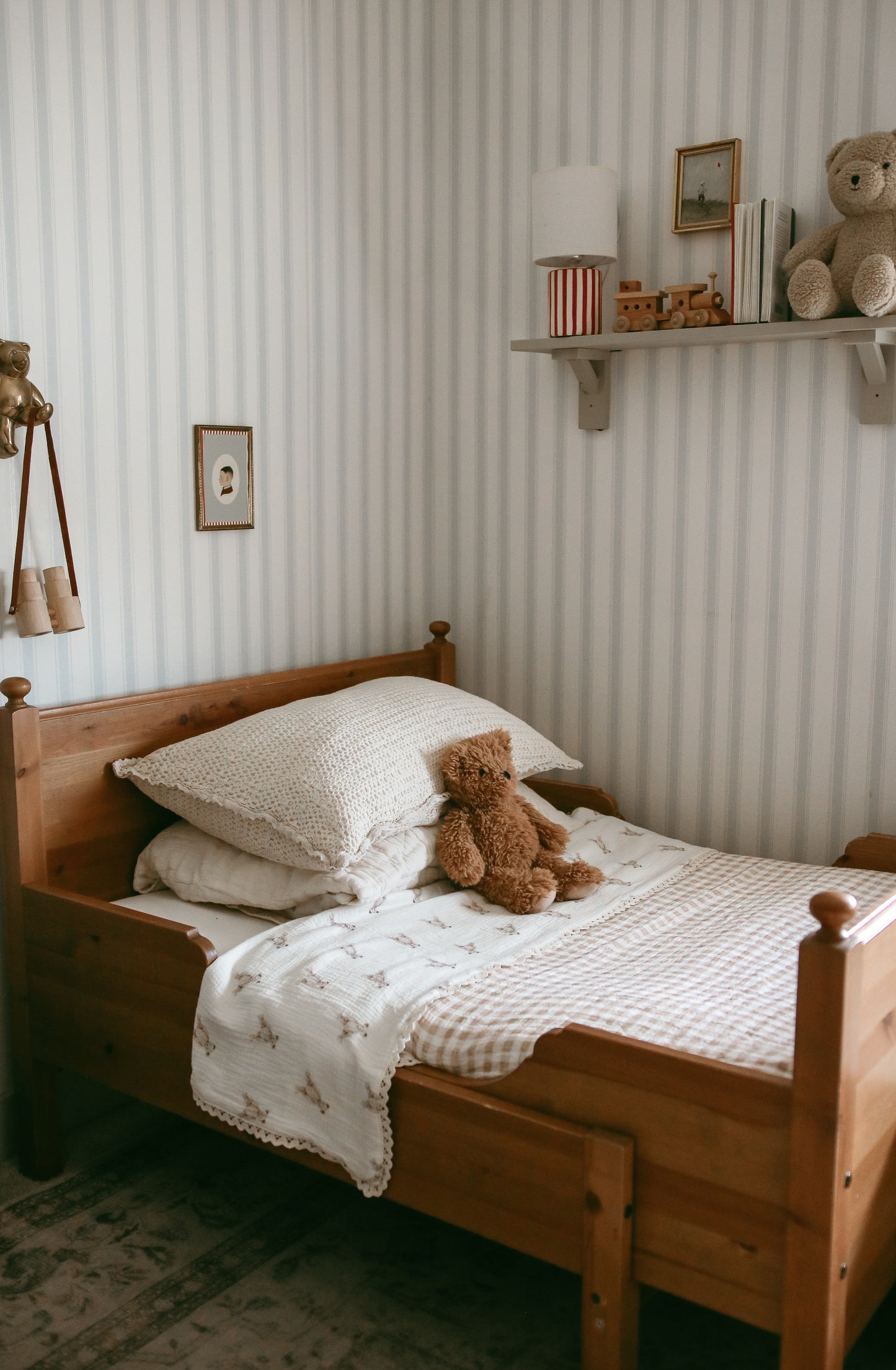 Big Kid Blanket- Teddy Bear Patch