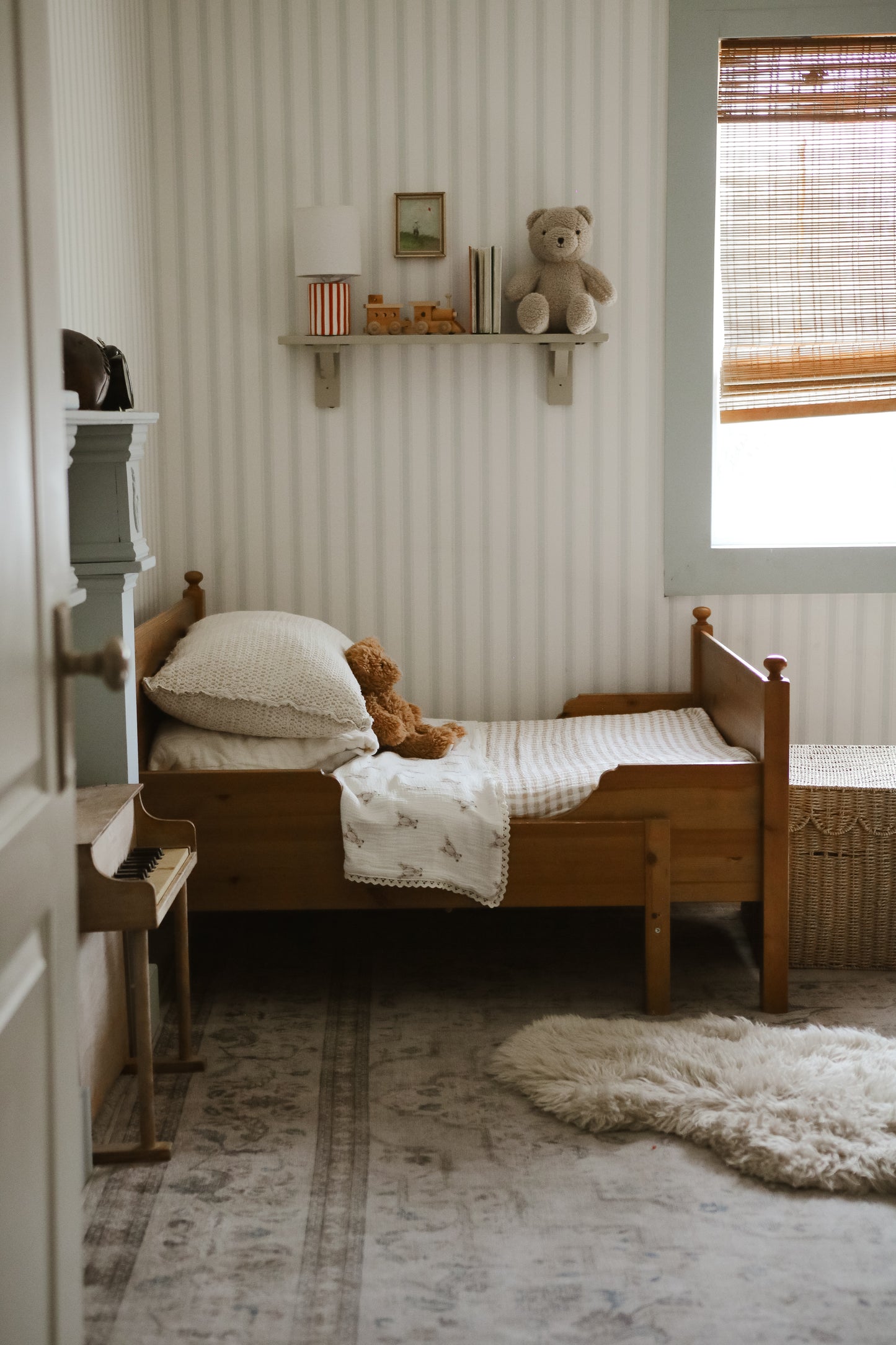 Big Kid Blanket- Teddy Bear Patch