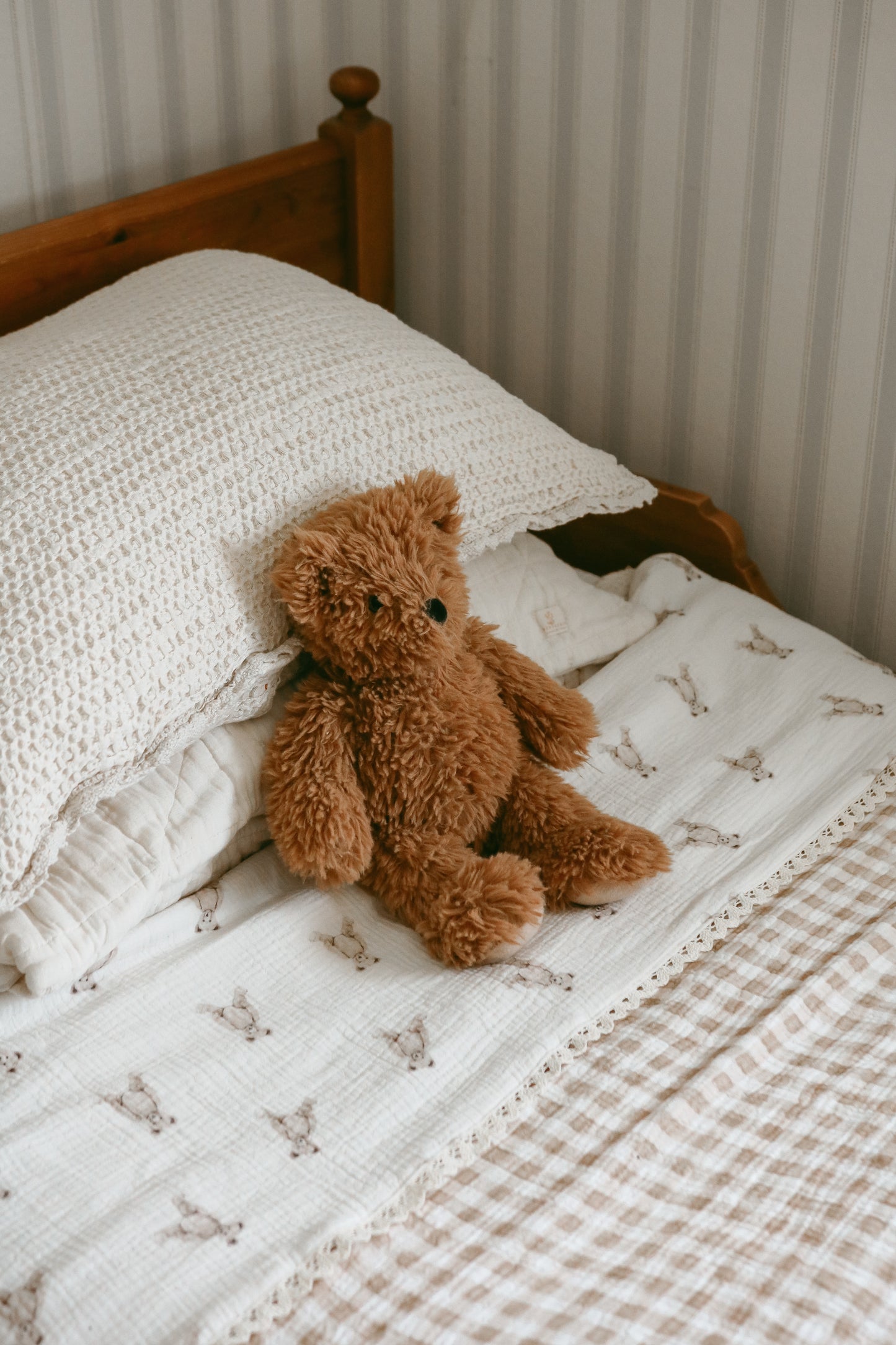 Big Kid Blanket- Teddy Bear Patch