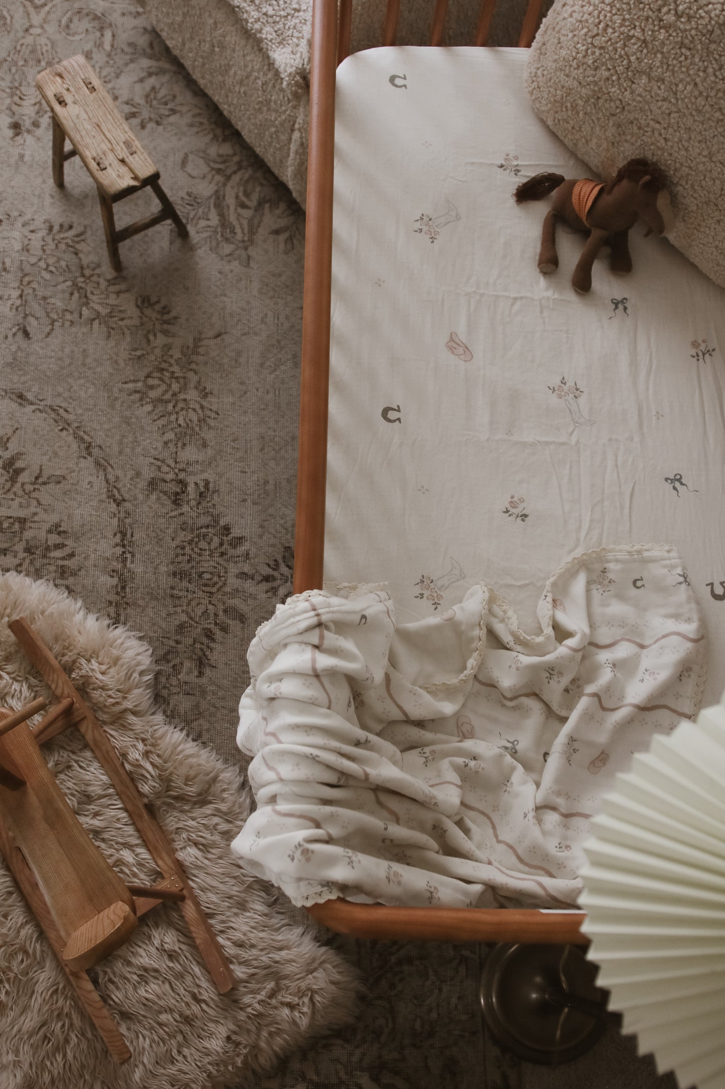 Vintage Country-Cowgirl 6 Layer Gauze Blanket