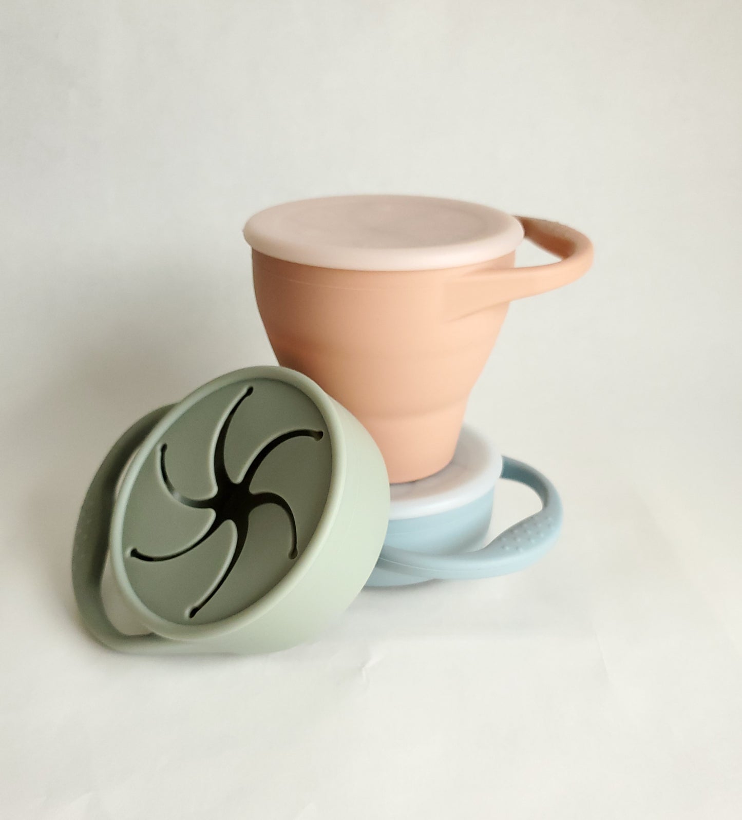 Silicone Snack Cup- Dusty Blue