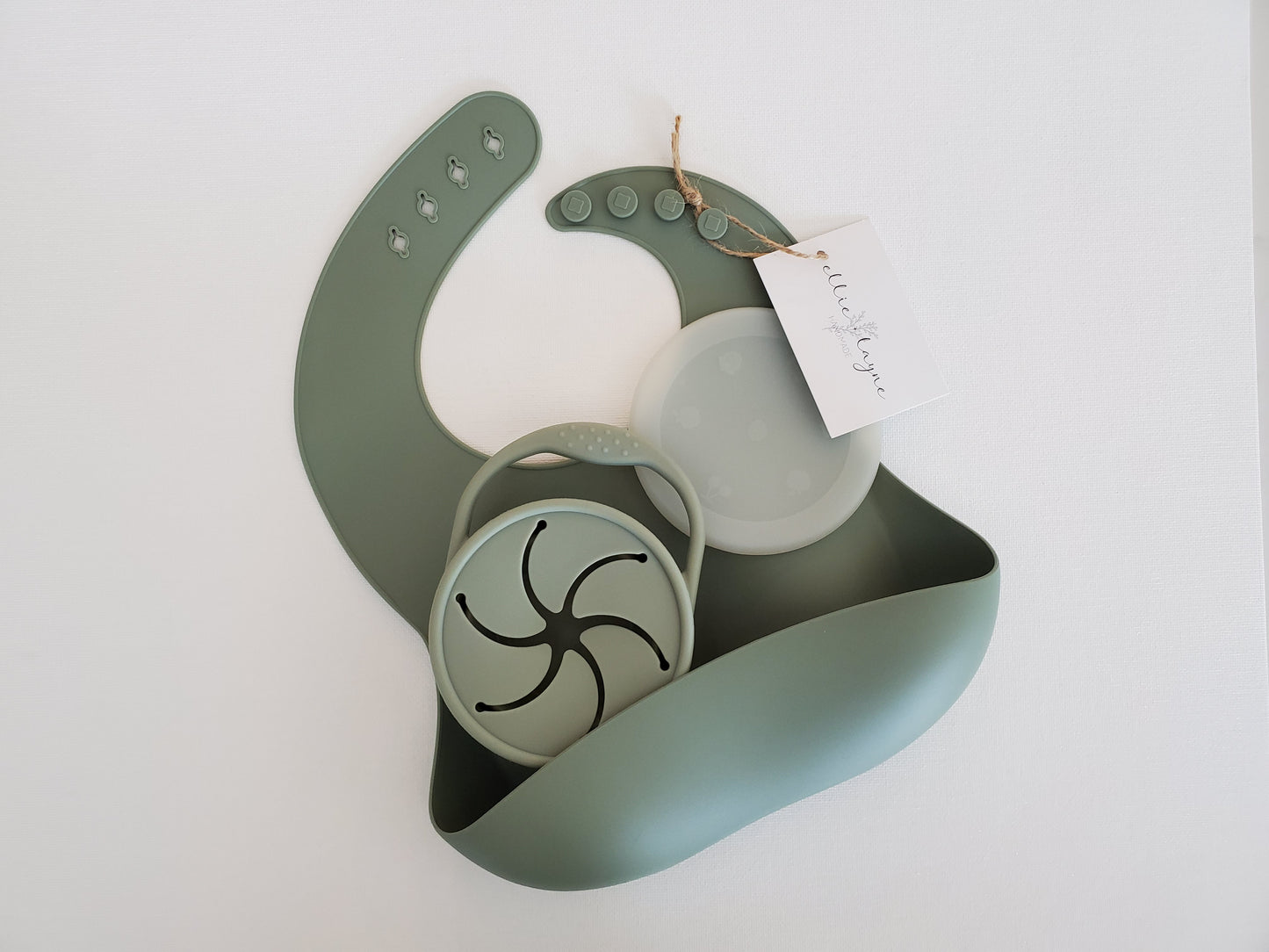 Silicone Bib- Sage