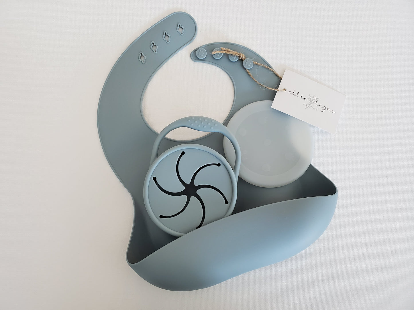 Silicone Snack Cup- Dusty Blue