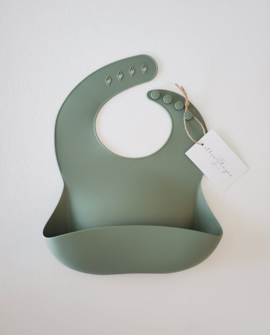 Silicone Bib- Sage