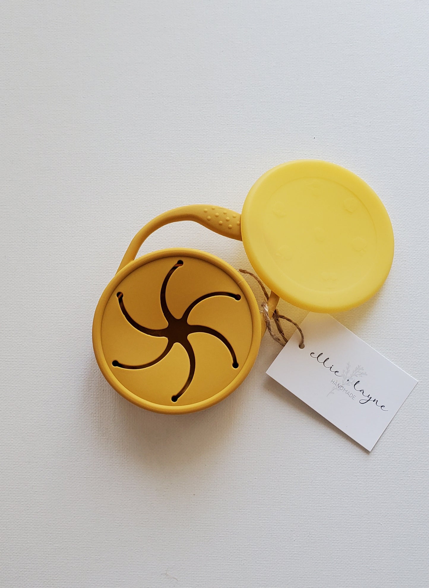 Silicone Snack Cup- Mustard