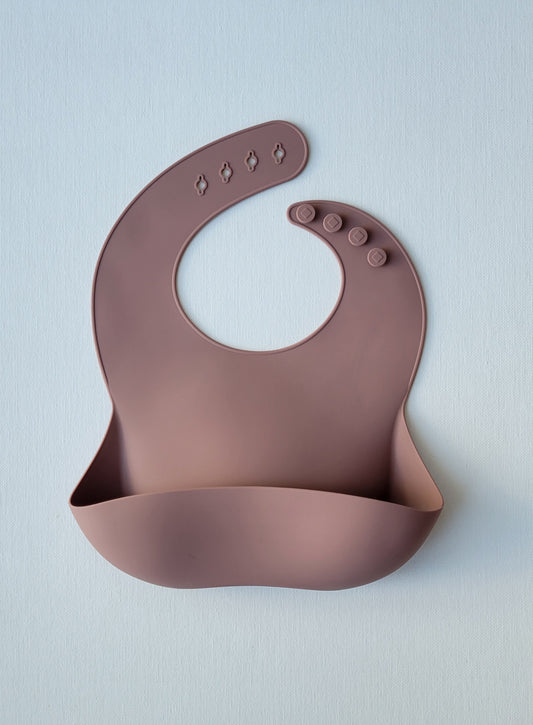 Silicone Bib- Rosewood