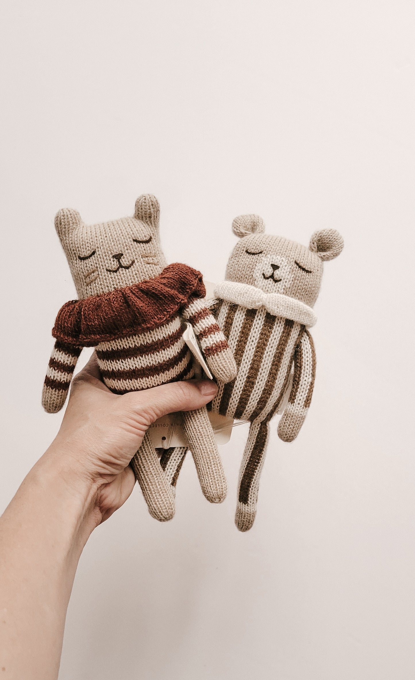 Kitten Knit Toy- Sienna Striped Romper