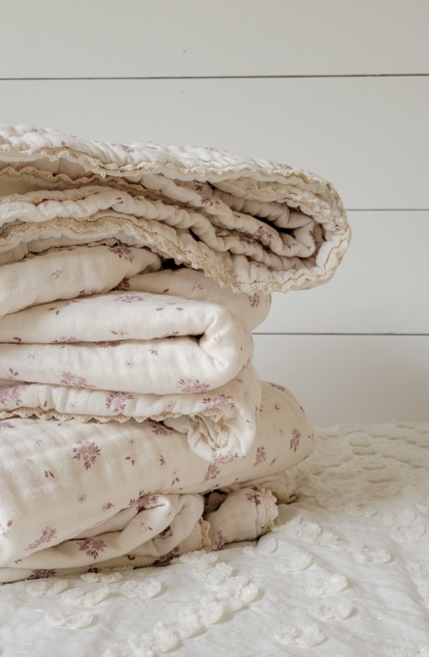 Evie Floral 6 Layer Gauze Blanket
