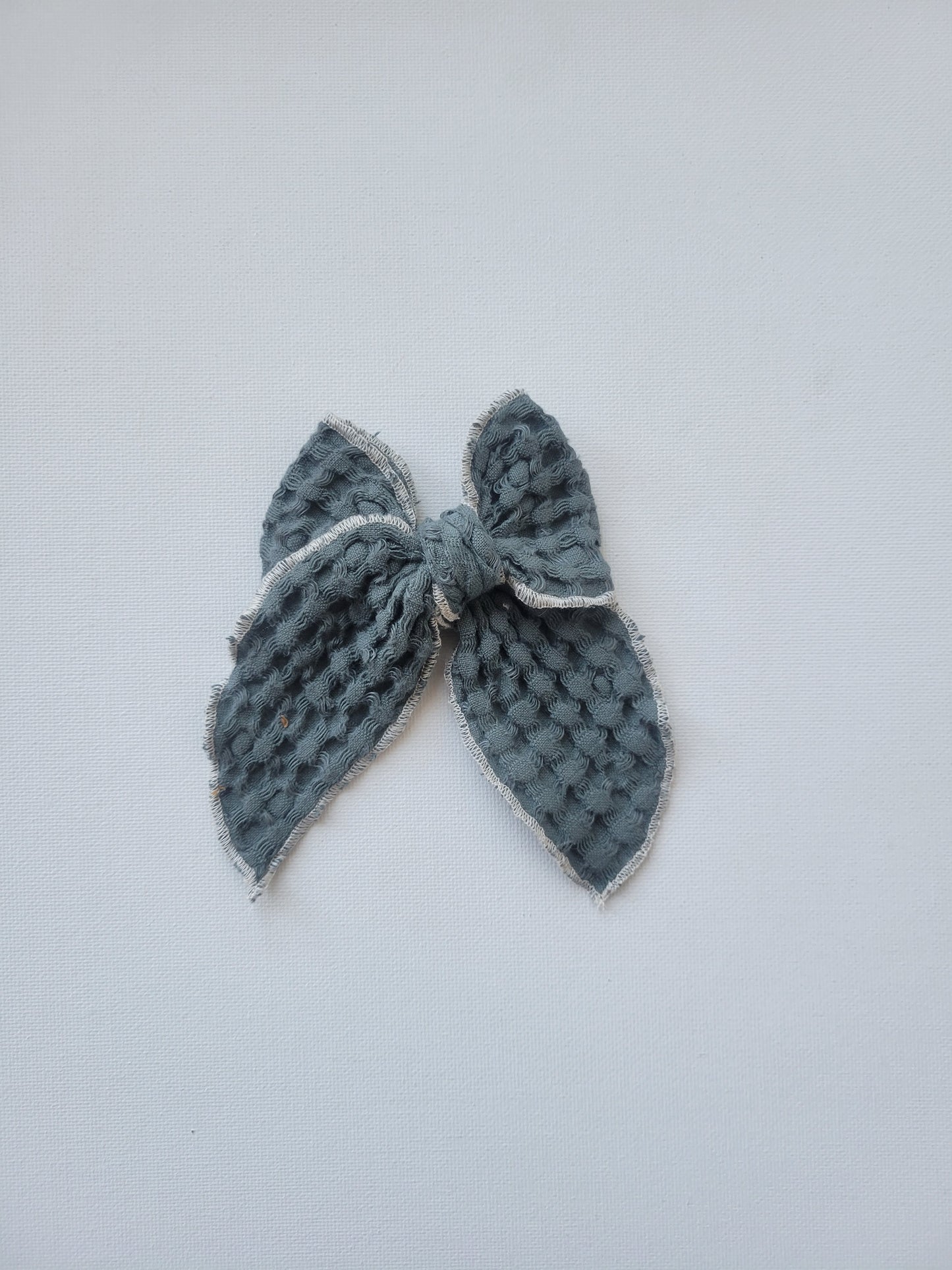 Midi Emery Bow- Ocean Waffle