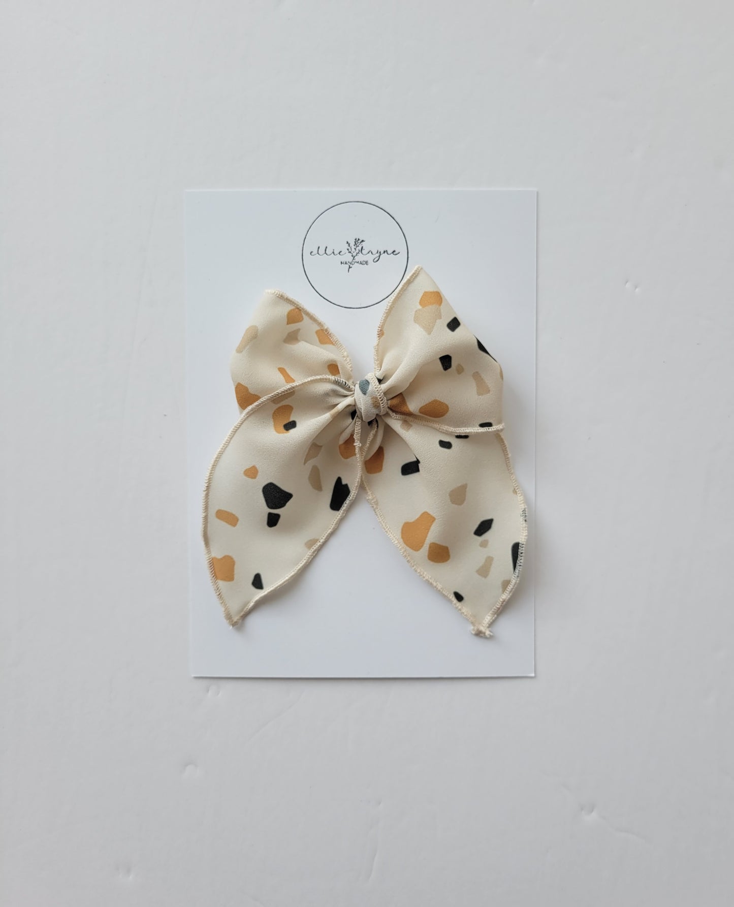 Midi Emery Bow- Halloween Terrazzo