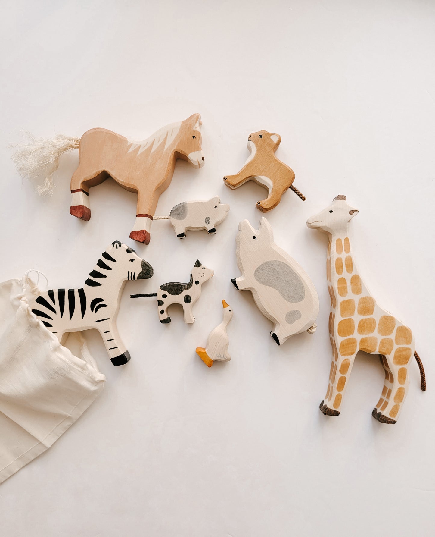 Holztiger Horse, Standing, Light Brown