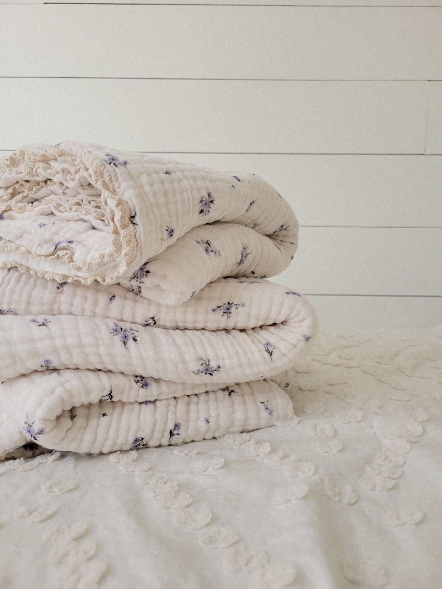 Lottie Vintage Floral 6 Layer Gauze Blanket