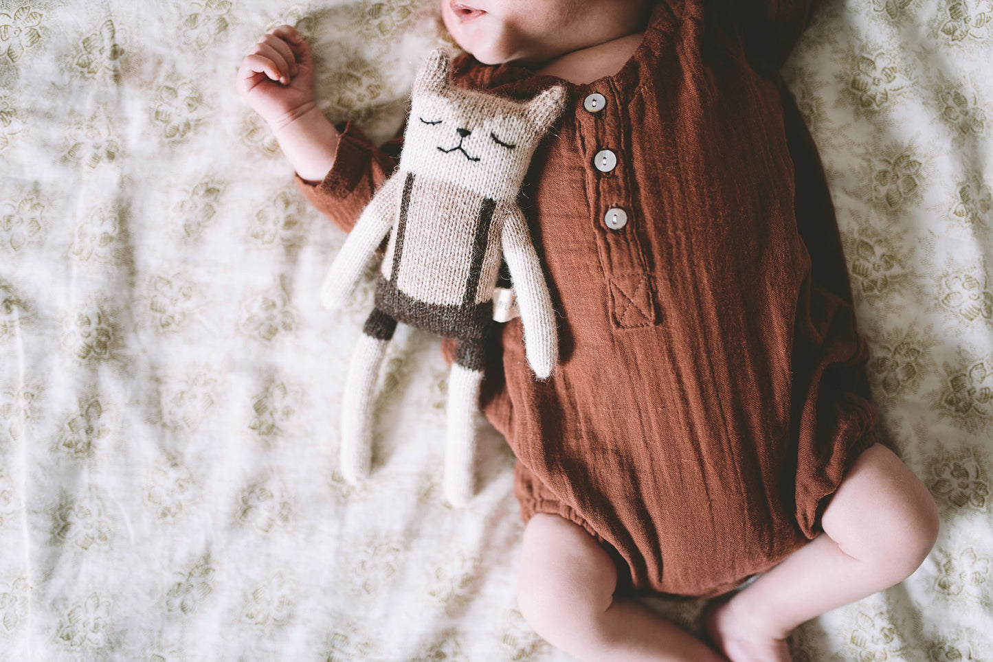 Fawn Knit Toy- Overalls