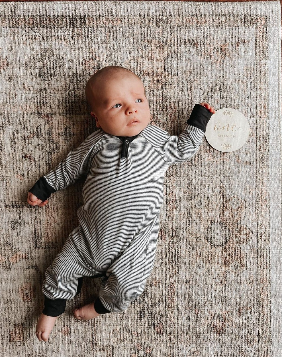 Baby Monthly Milestone Wooden Cards