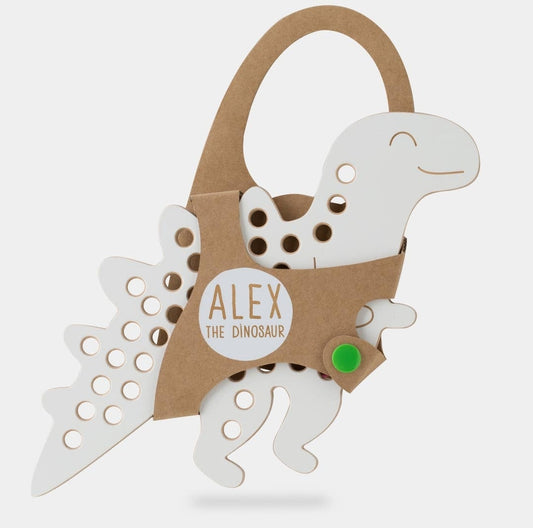 Alex the Dino, Montessori Lacing Toy