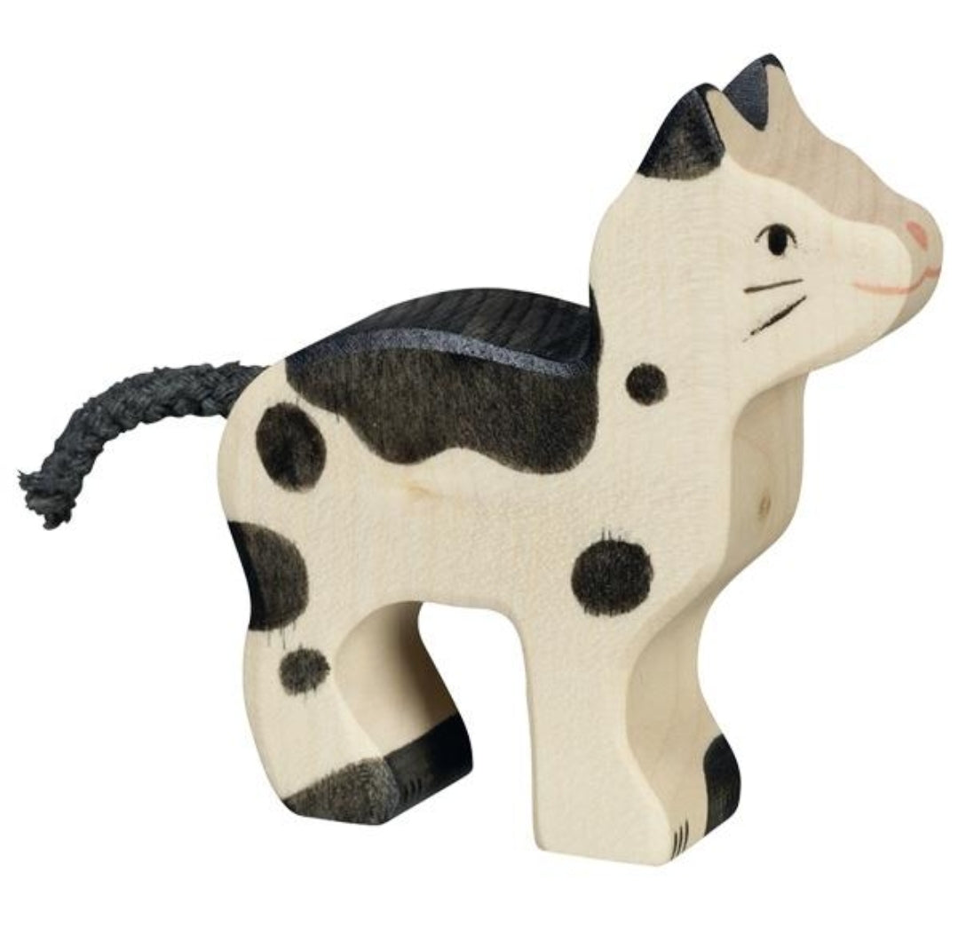 Holztiger Cat, Small, Black and White