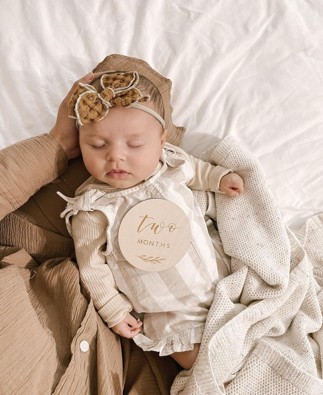Mini Emery Bow- Clay Waffle
