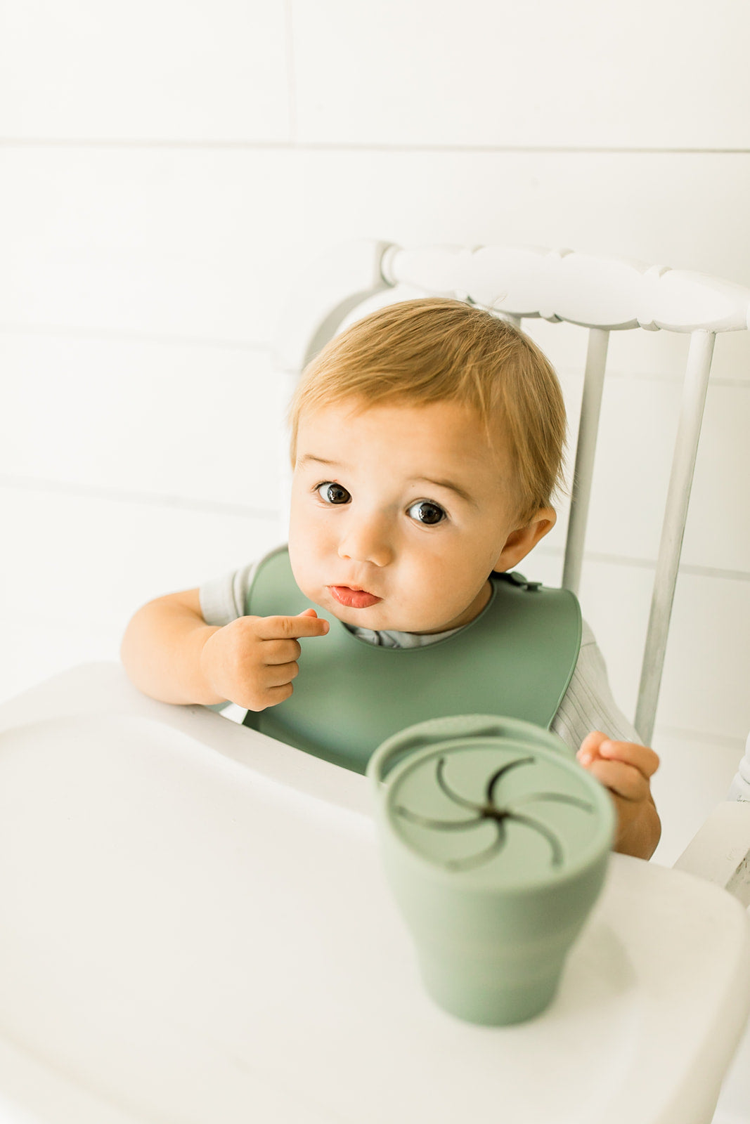 Silicone Bib- Sage