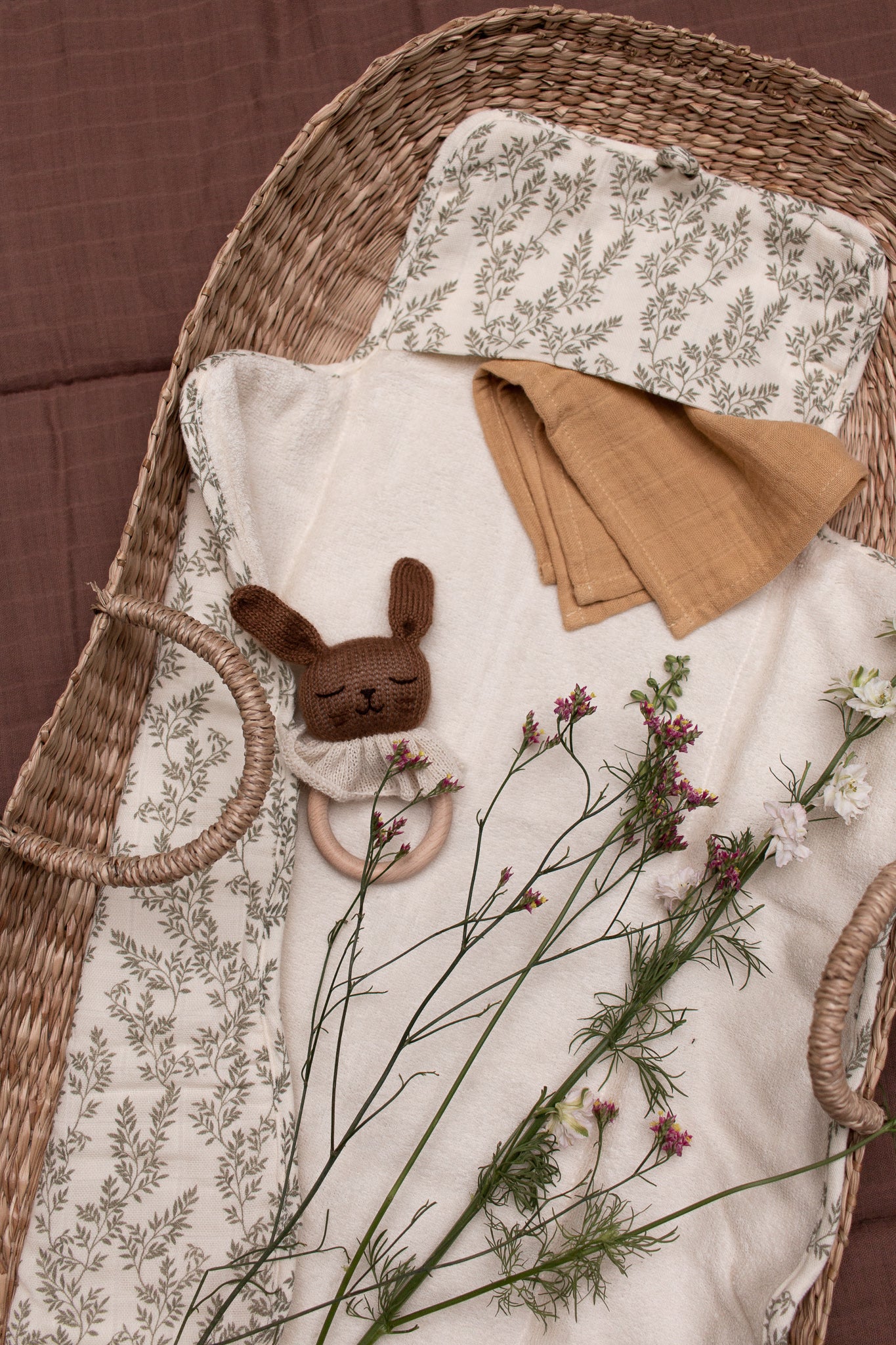 Changing Mat Cover- Bay Leaves