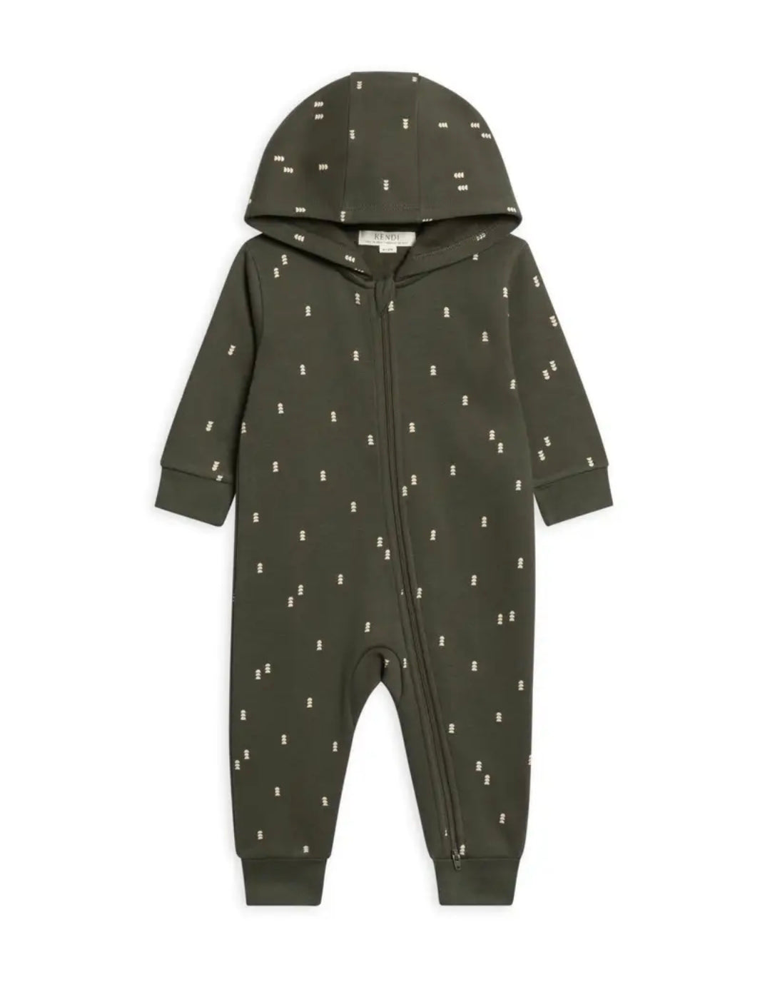 Greer Fleece Hooded Zipper Romper