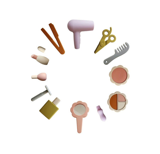Hair and Makeup Silicone Playset