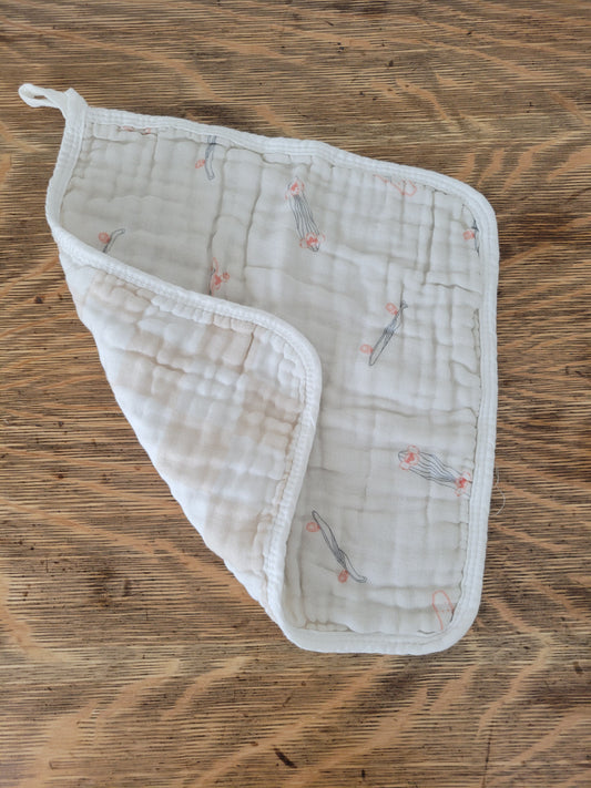 Multi-use Cloths- Reversible Retro Skateboards