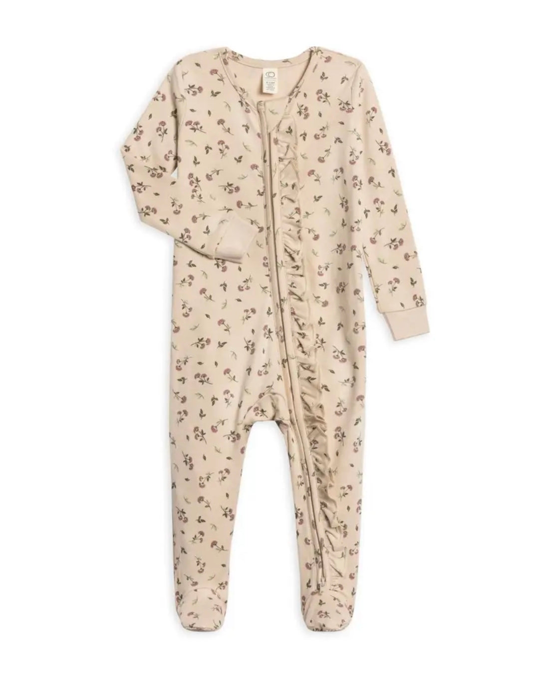 Neve Ruffle Zipper Footie