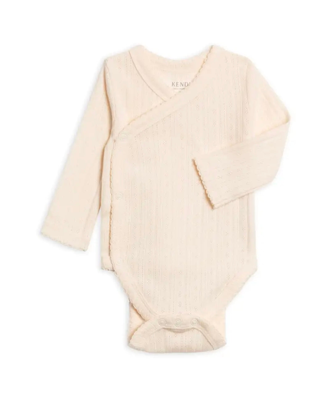 Hilda Brushed Back Pointelle Long Sleeve Bodysuit