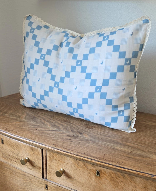 Pillowcase Sham- Grandma's Goose Quilt