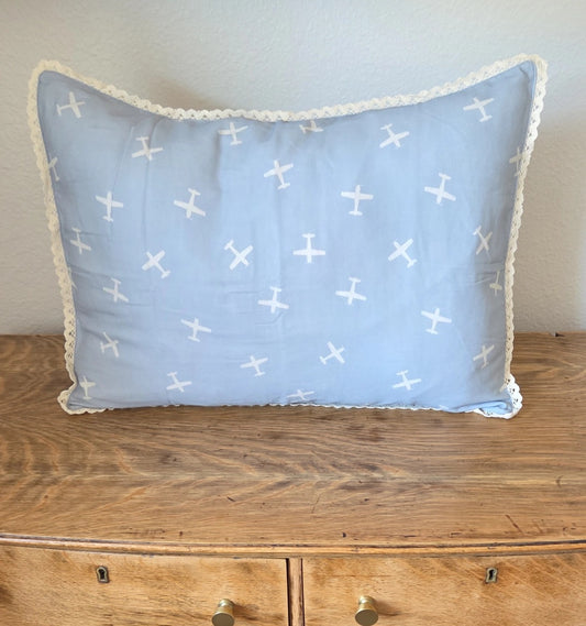 Pillowcase Sham- Vintage Airplanes