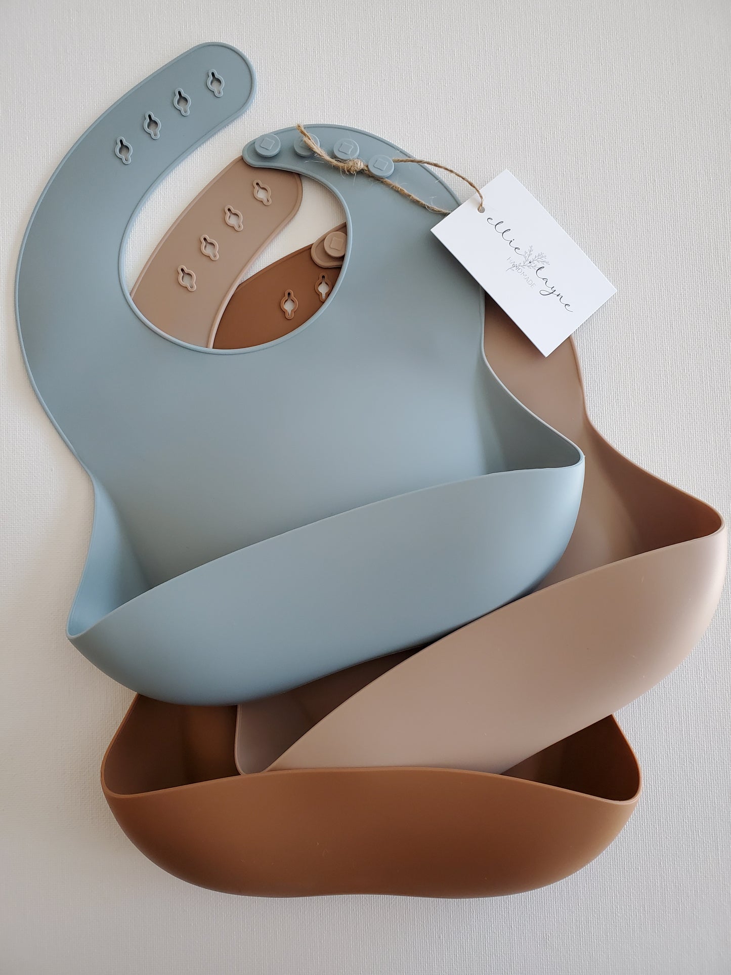 Silicone Bib- Dusty Blue