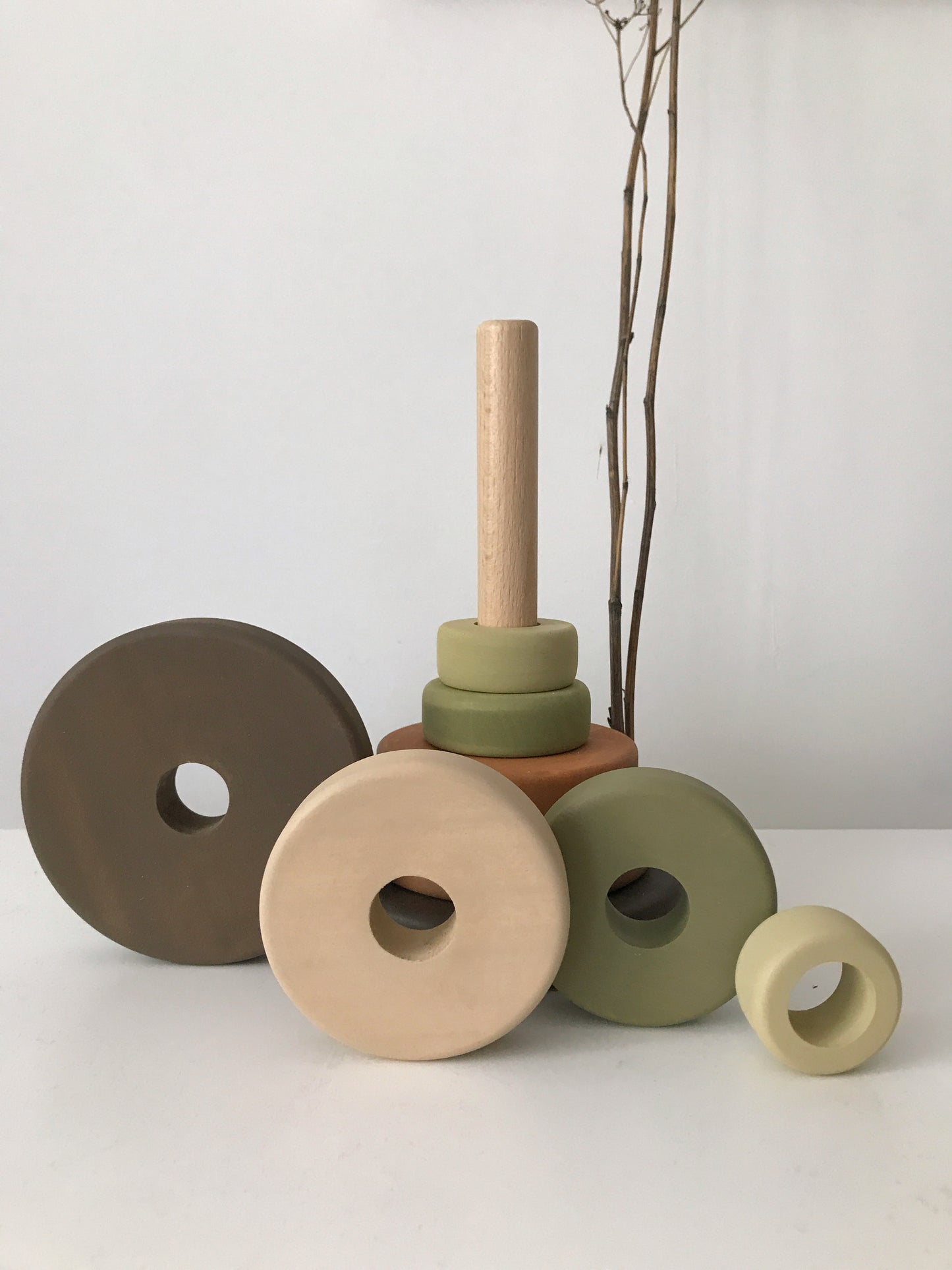 Toy Ring Stacker / Olive