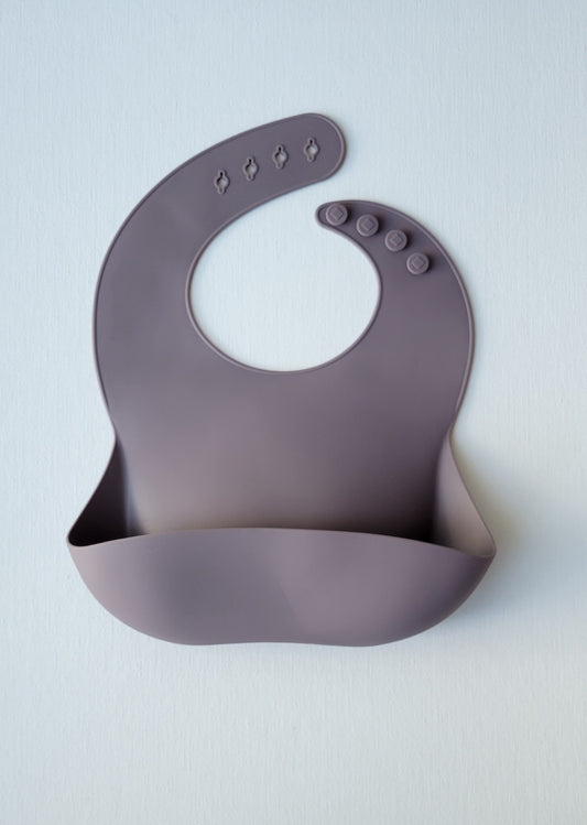 Silicone Bib- Plum