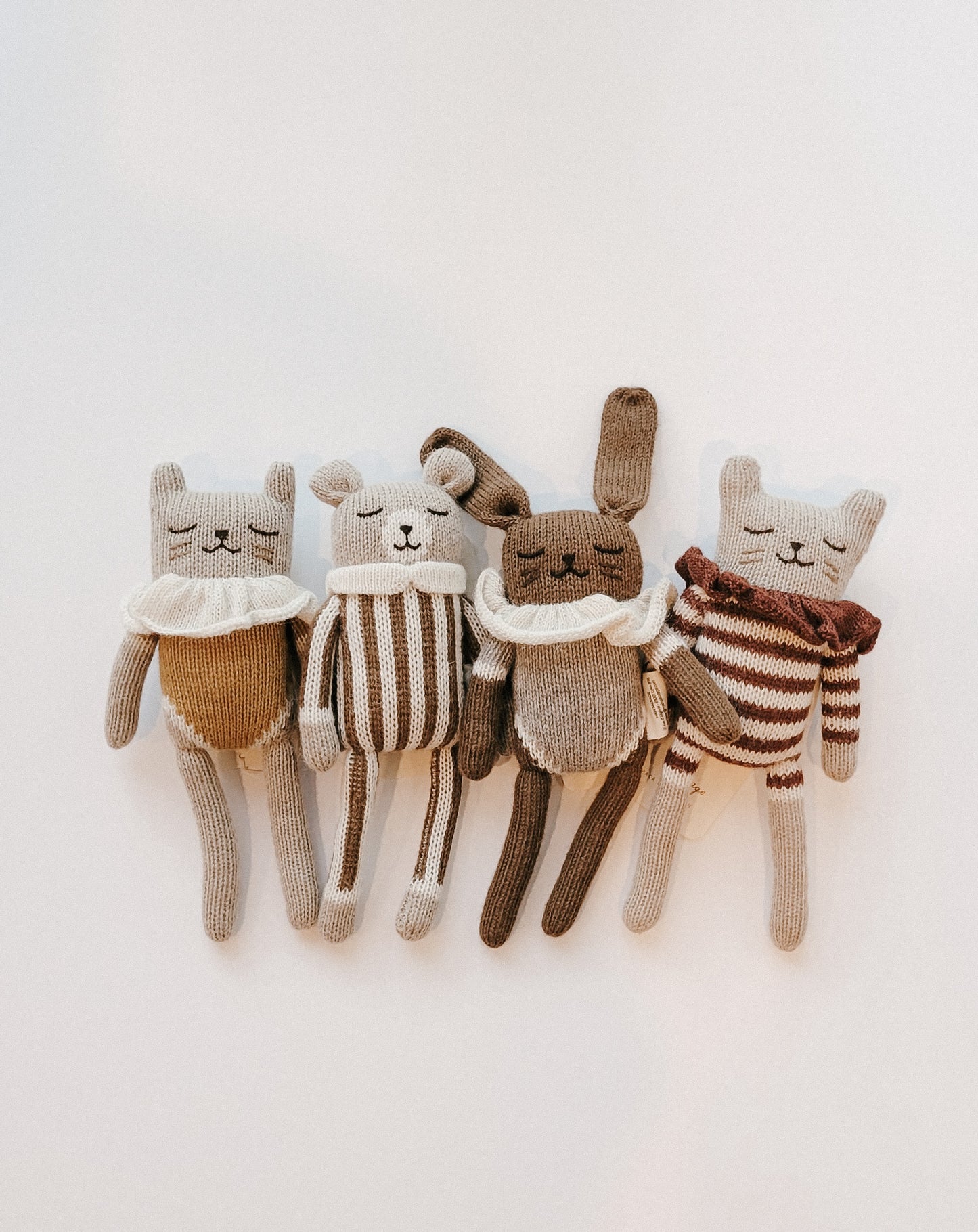 Bunny Knit Toy- Oat Bodysuit