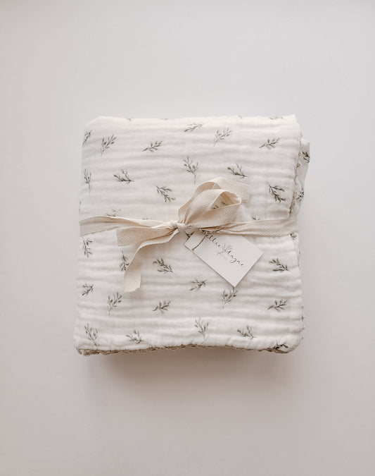 Sage Leaf 6 Layer Gauze Blanket