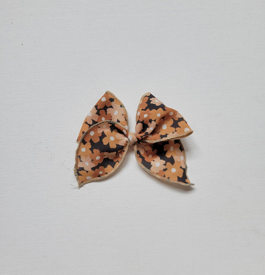 Small Emery Bow- Halloween Floral