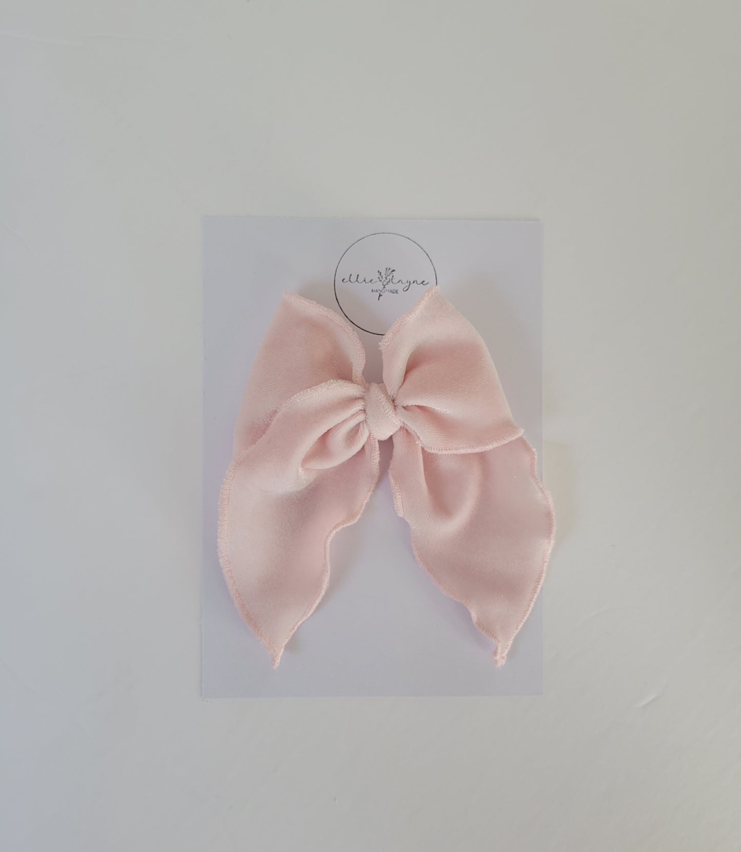 Midi Emery Bow- Ballerina Pink Velvet