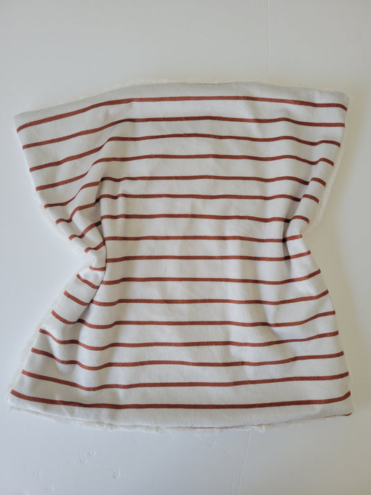 Cuddle Blanket Lovey- Nutmeg Stripe