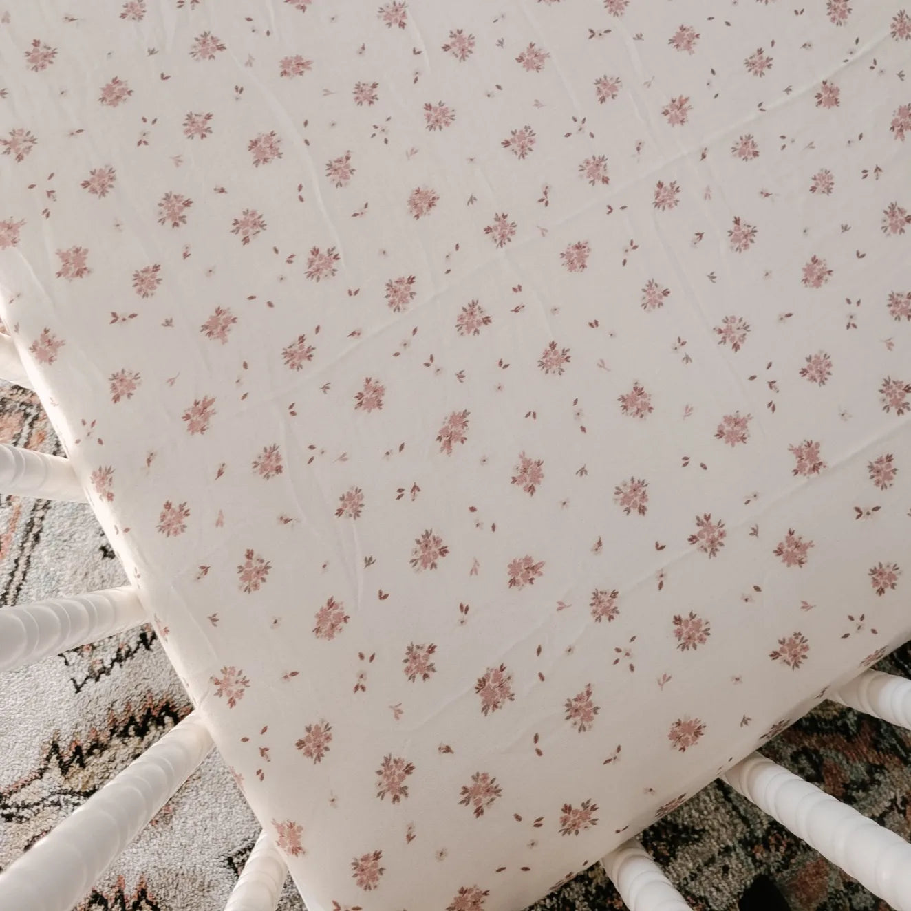 Evie Floral Muslin Crib Sheet