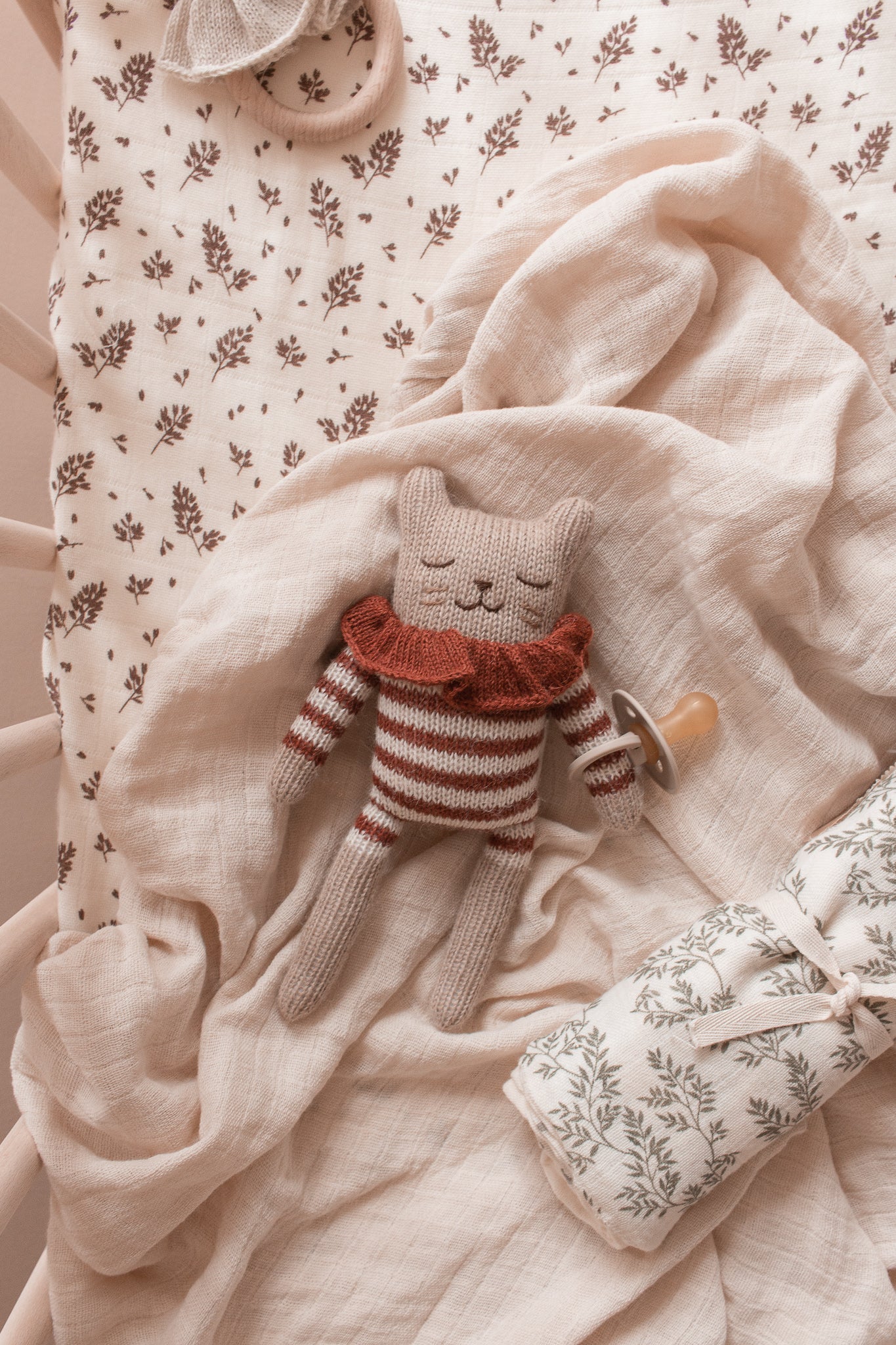 Kitten Knit Toy- Sienna Striped Romper