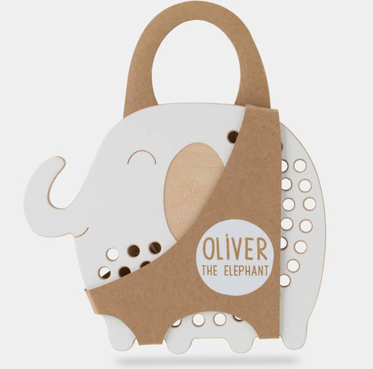 Oliver the Elephant, Montessori Lacing Toy